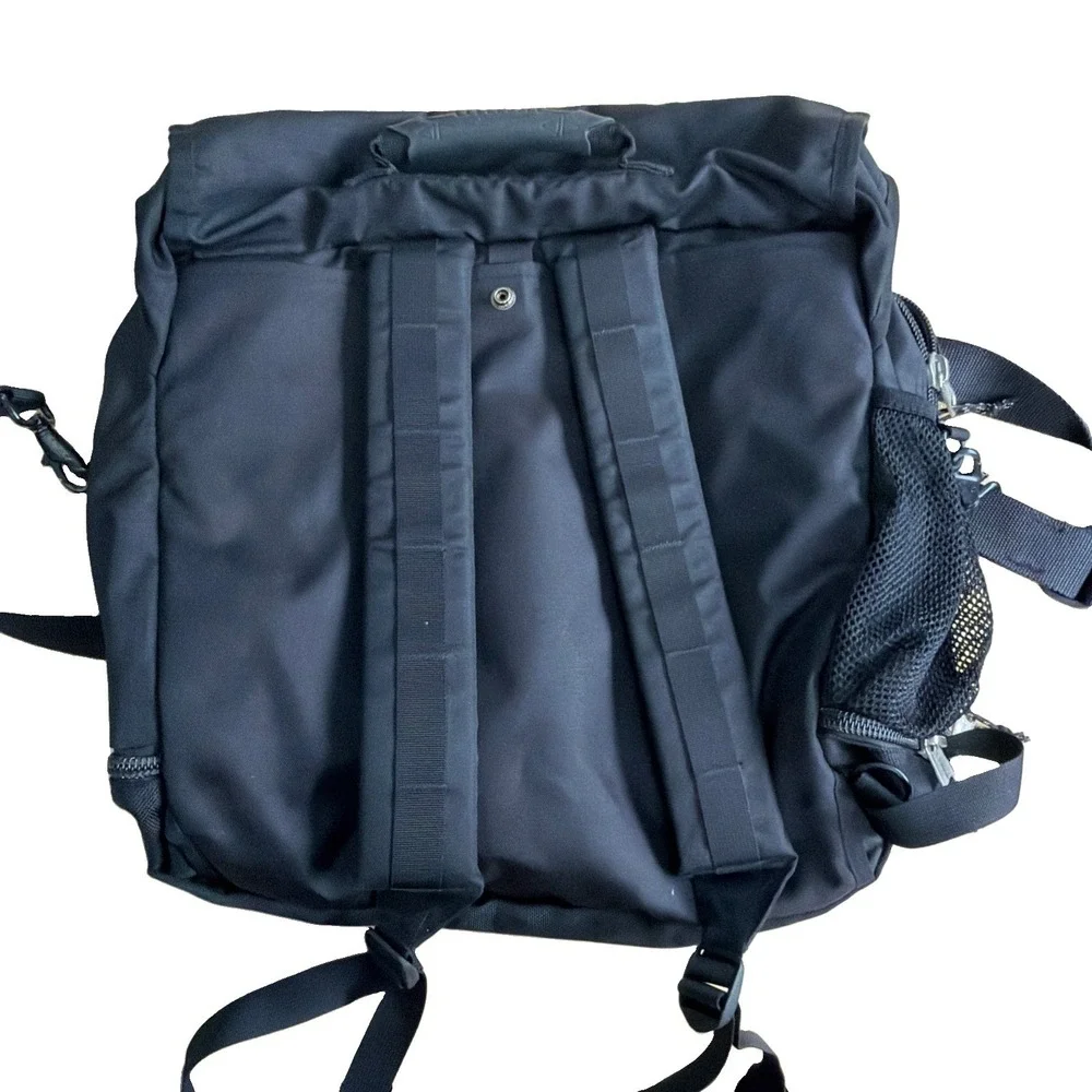 VTG L.L Bean Convertible Messenger Backpack Bag Gorpcore Y2K OHN74 Ripstop Black